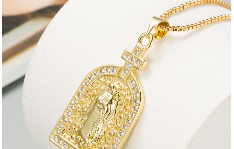 Fashion Gold Color Virgin Mary Cross Necklace,Necklaces