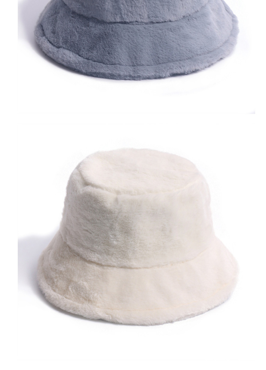 Fashion Golden Small Rabbit Fur Dome Solid Color Fisherman Hat,Beanies&Others