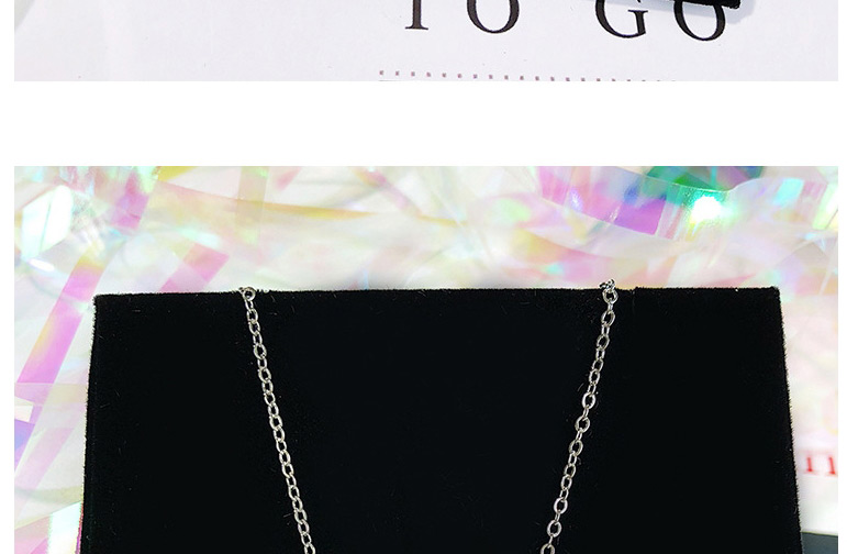 Fashion Silver Micro Diamond Heart Pendant Alloy Necklace,Pendants