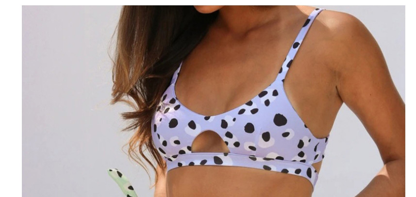 Fashion Printing High Elastic Leopard Print Cutout Split Swimsuit,Bikini Sets