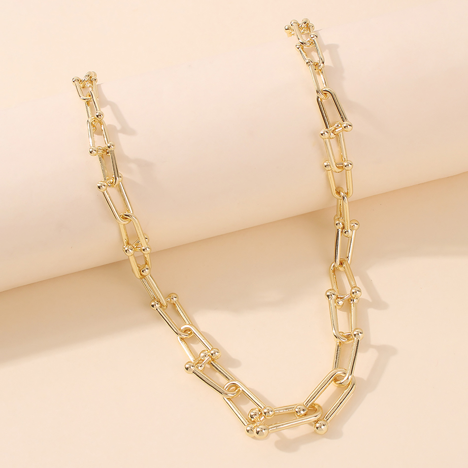 Fashion Golden Alloy Chain Necklace,Chains