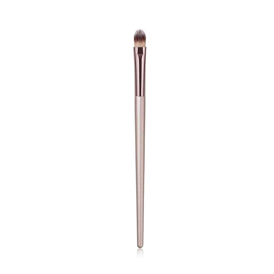 Fashion Champagne Gold Single Wooden Handle Nylon Hair Concealer Makeup Brush,Beauty tools
