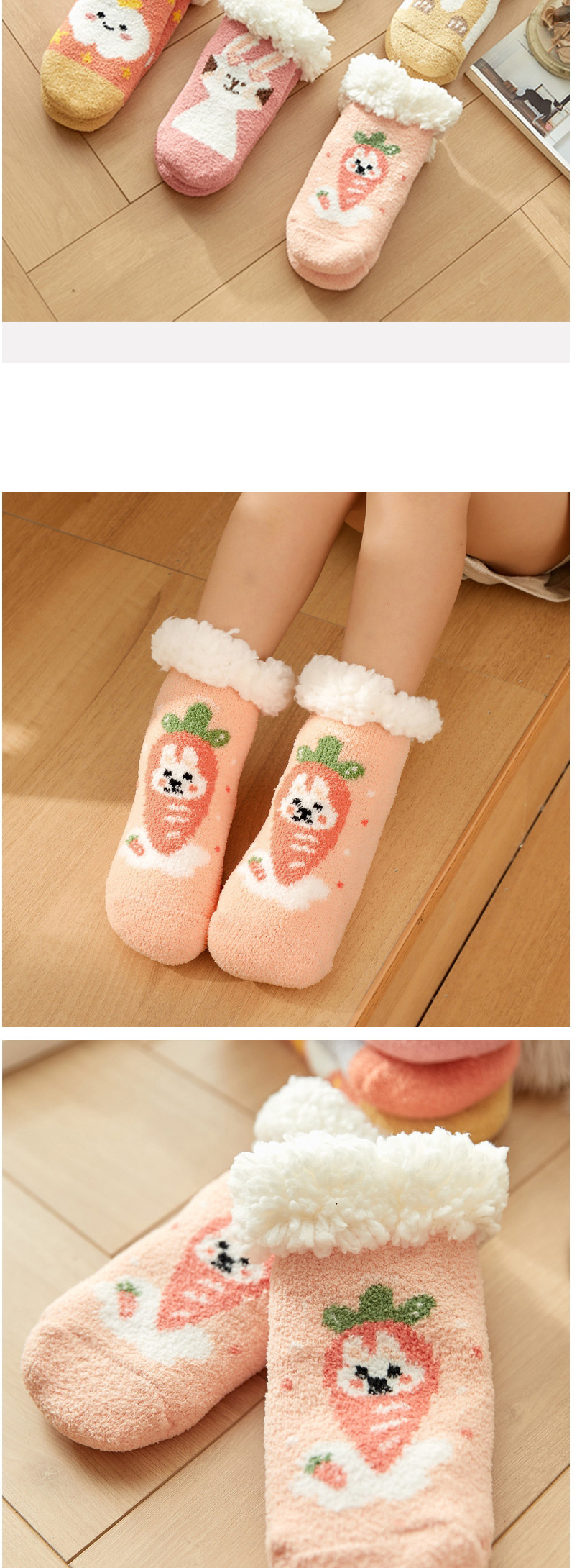 Fashion Baby Bear Christmas Thick Printed Baby Non-slip Floor Socks,Fashion Socks