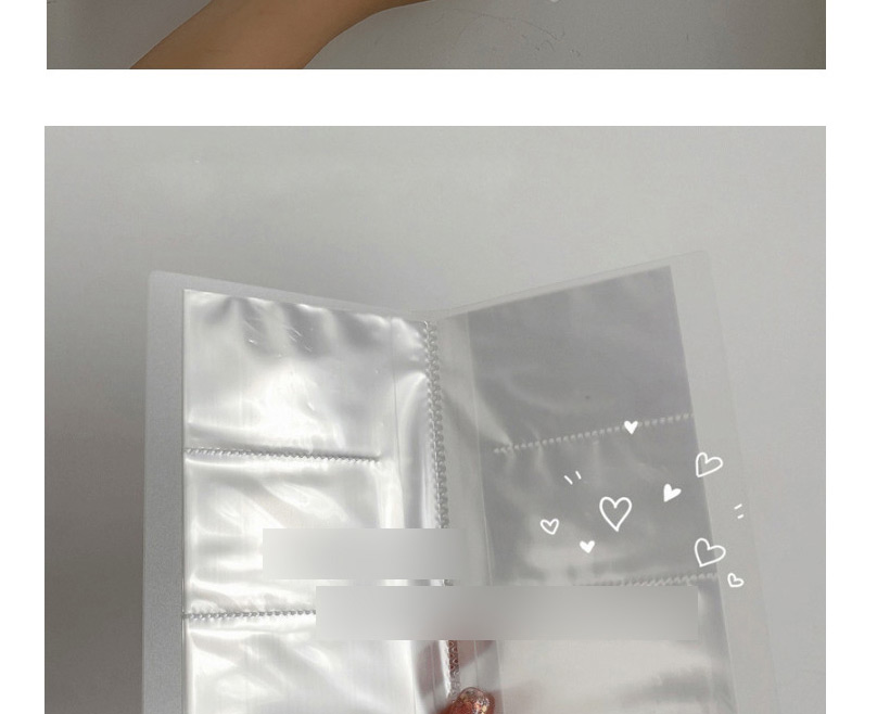 Fashion 4 Grid 160 Cards Transparent Sealed Bag Pvc Storage Bag,Home storage