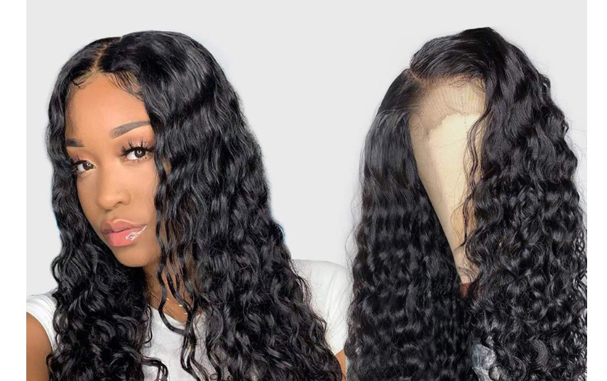 Fashion 20 Inches Front Lace Mid-length Curly Hair Wig,Wigs