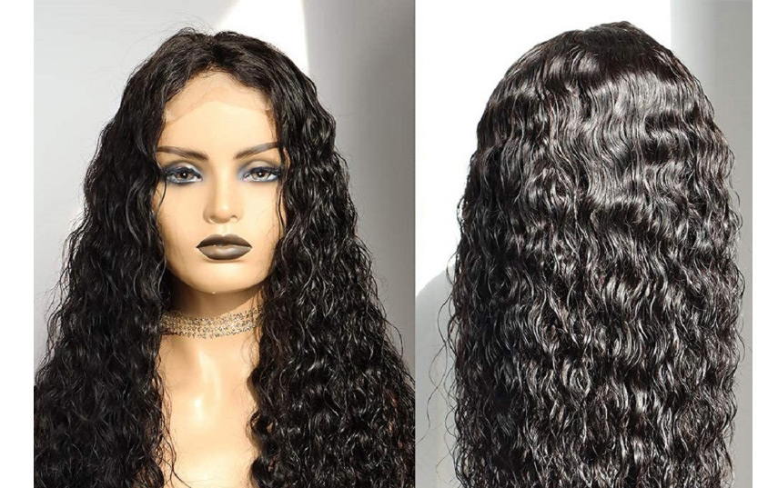 Fashion 26 Inches Front Lace Mid-length Curly Hair Wig,Wigs