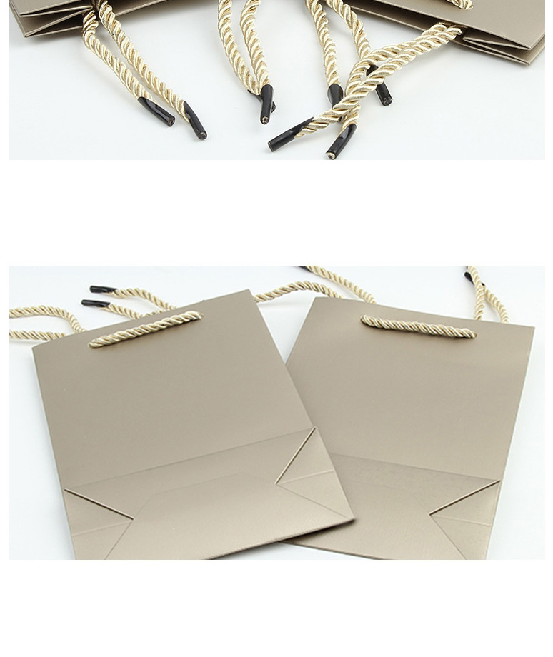 Fashion Silver Color Gray [no Logo] Unmarked Gift Box Tote Bag,Home storage