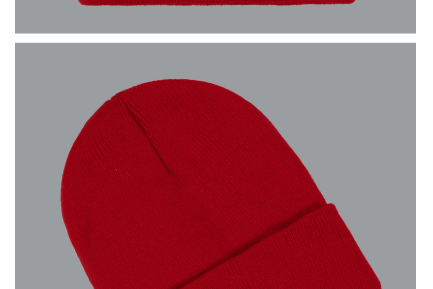 Fashion Red Christmas Fawn Embroidered Knitted Hat,Beanies&Others