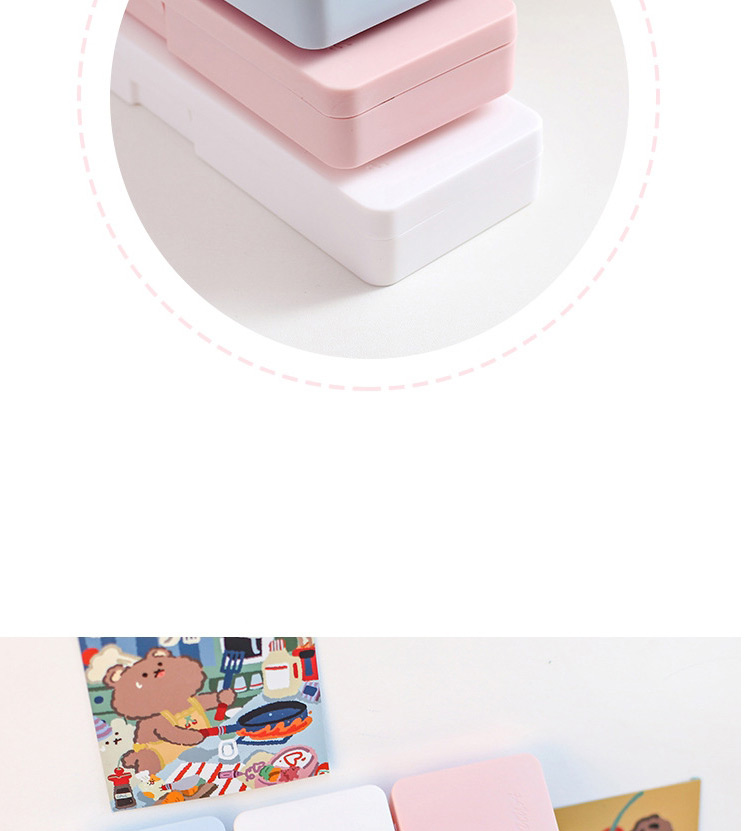 Fashion White-peach Cartoon Labeling Large-capacity Stationery Box,Pencil Case/Paper Bags