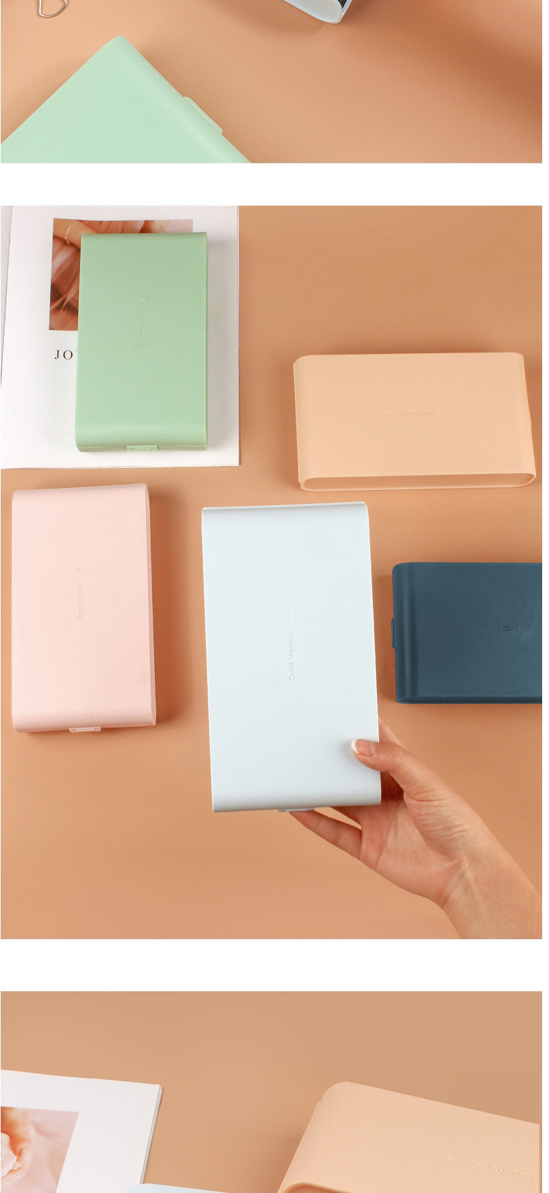 Fashion White Solid Color Plastic Large Capacity Pencil Case Storage Box,Pencil Case/Paper Bags