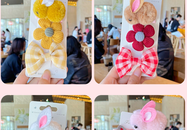 Fashion 2# Small Khaki Rabbit 3 Piece Set Children