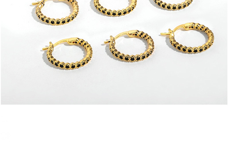 Fashion Gold Color Geometric Gold-plated Ring Earrings,Hoop Earrings