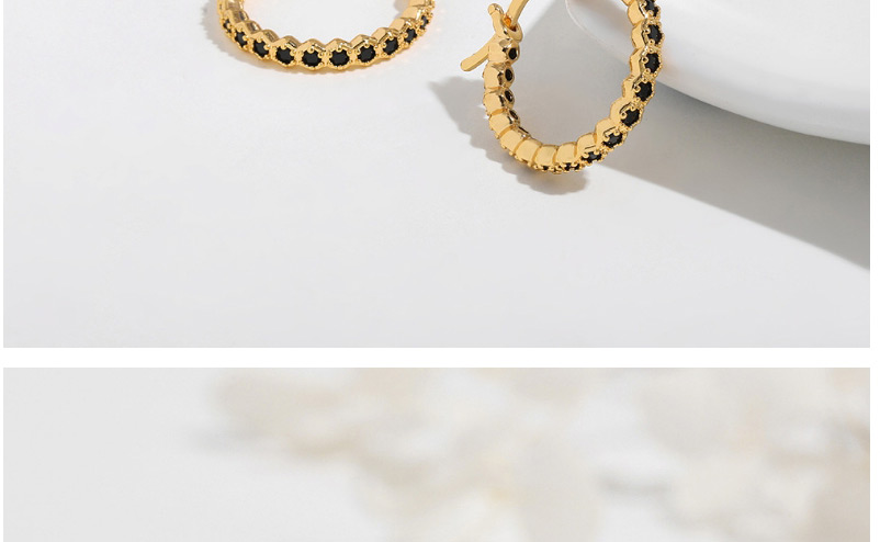 Fashion Gold Color Geometric Gold-plated Ring Earrings,Hoop Earrings