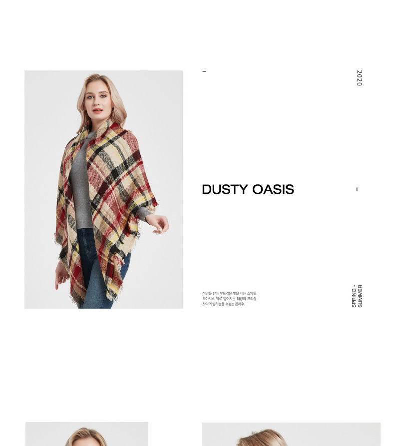 Fashion 09#rice Noodles Cashmere Plaid Scarf,Thin Scaves