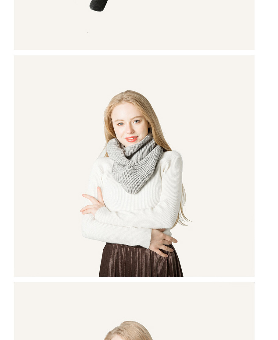 Fashion White Wool Knitted Pullover Scarf,Thin Scaves