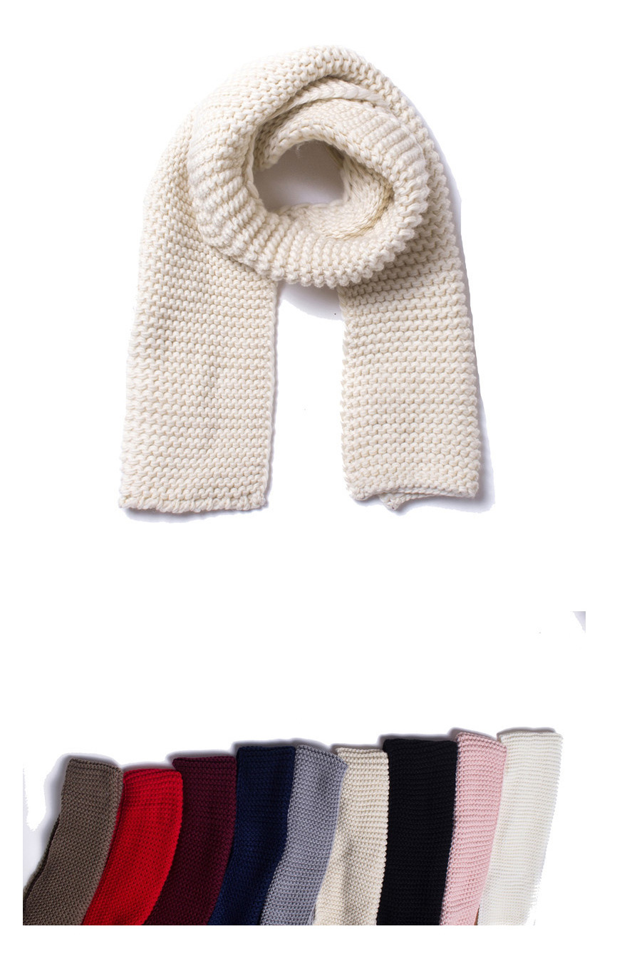 Fashion Scarlet Coarse Wool Knitted Scarf,Thin Scaves