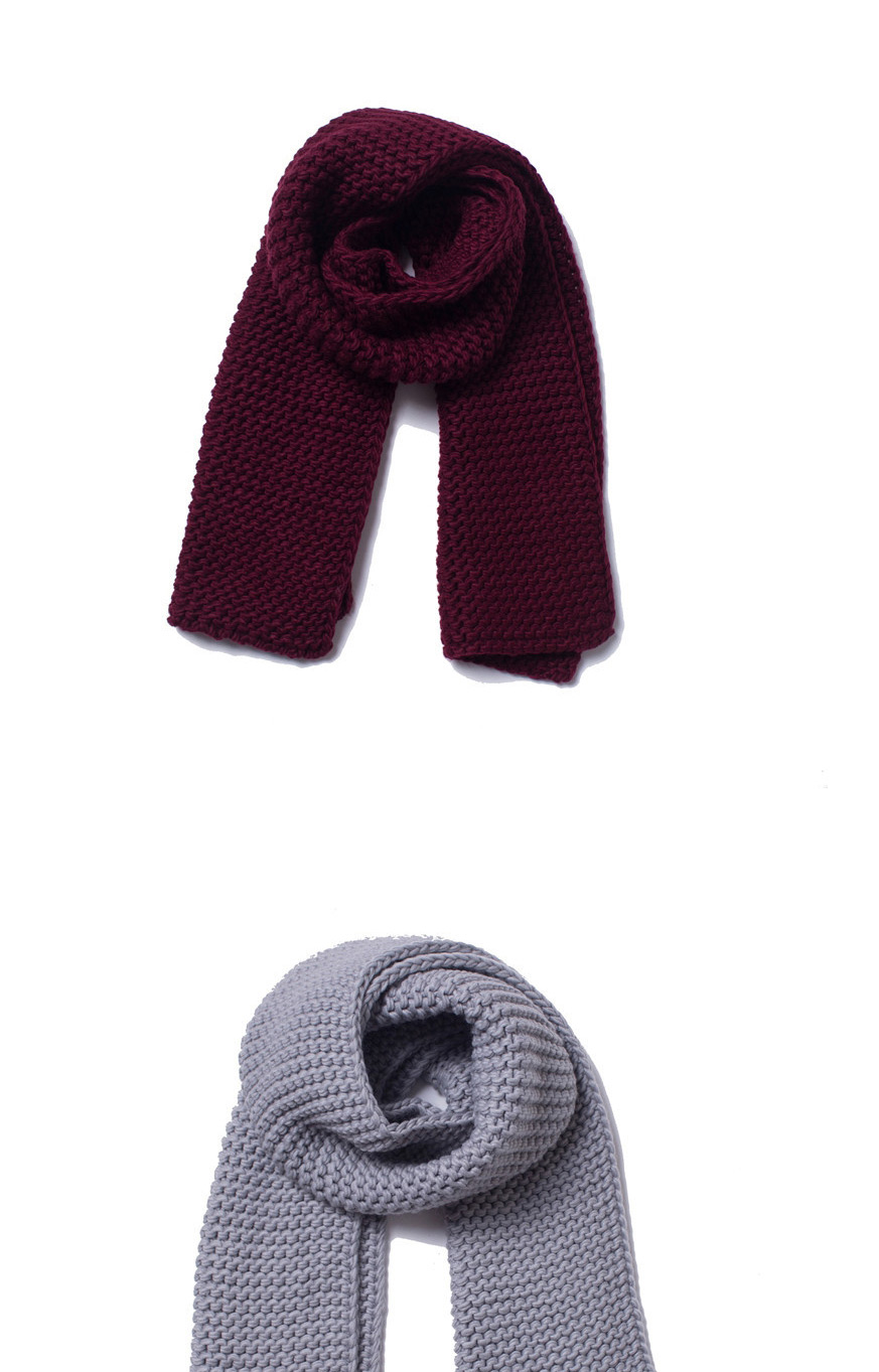 Fashion Scarlet Coarse Wool Knitted Scarf,Thin Scaves
