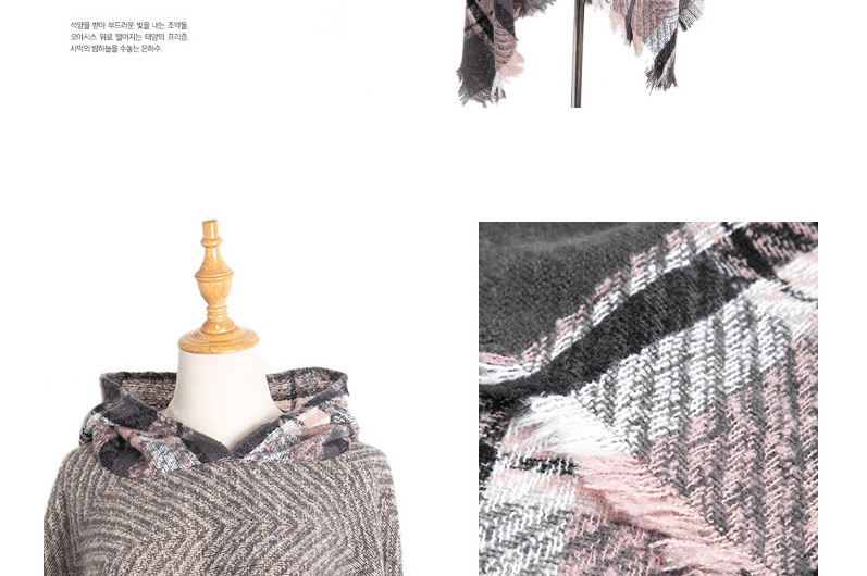 Fashion 08#navy Printed Frayed Hooded Shawl,Thin Scaves