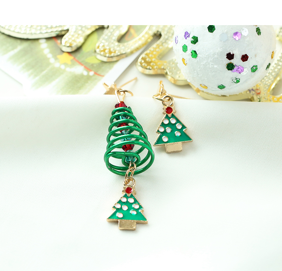 Fashion Snowflake Alloy Christmas Oil Drop Snowflake Stud Earrings,Stud Earrings
