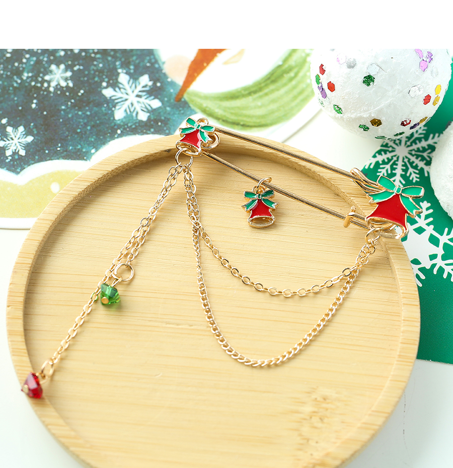 Fashion Wreath Alloy Christmas Tassel Brooch,Korean Brooches