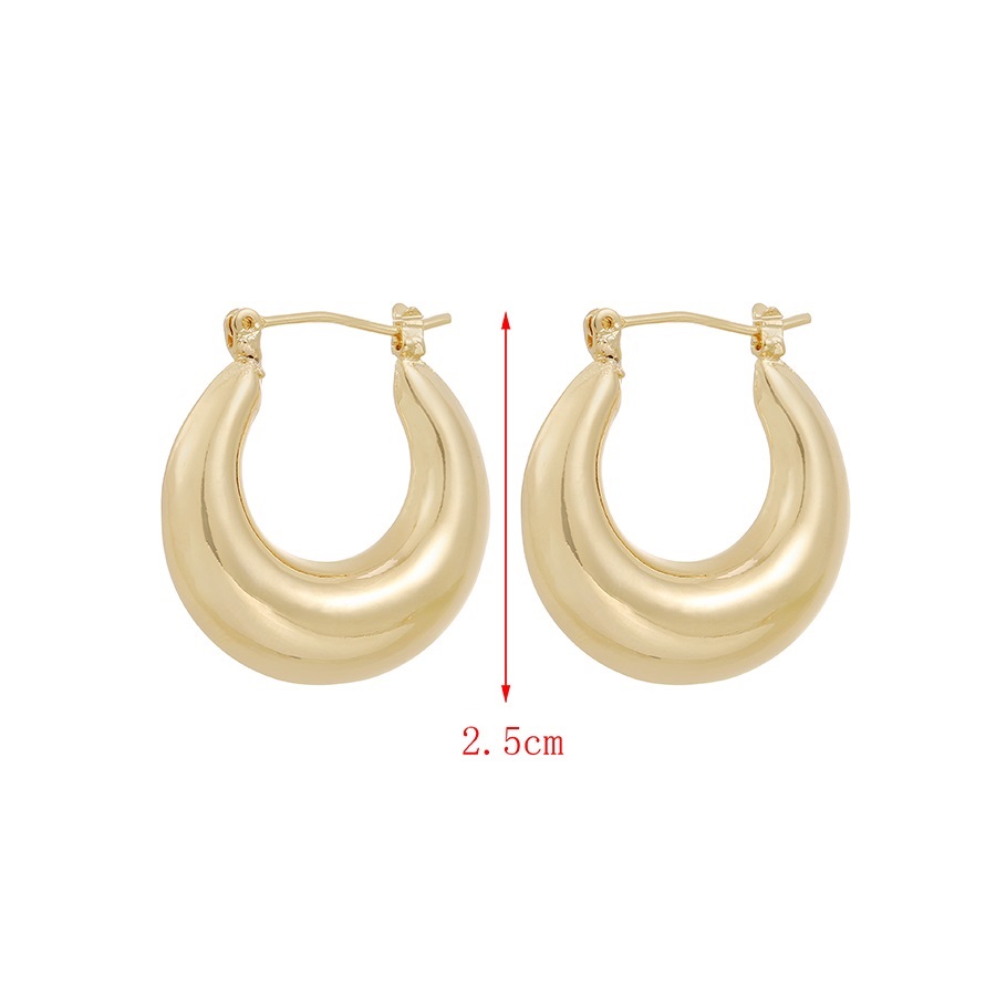 Fashion Gold Color Alloy U-shaped Earrings,Earrings