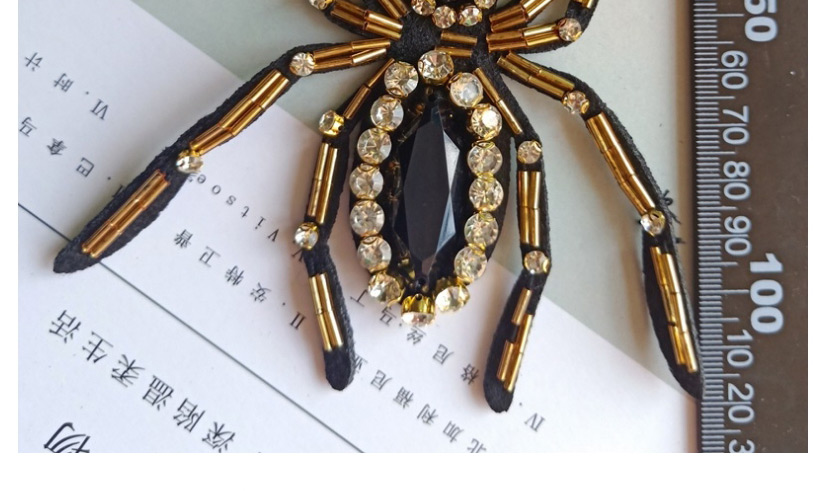 Fashion Spider 3d Three-dimensional Spider Diy Beaded Cloth Stickers,Jewelry Findings & Components