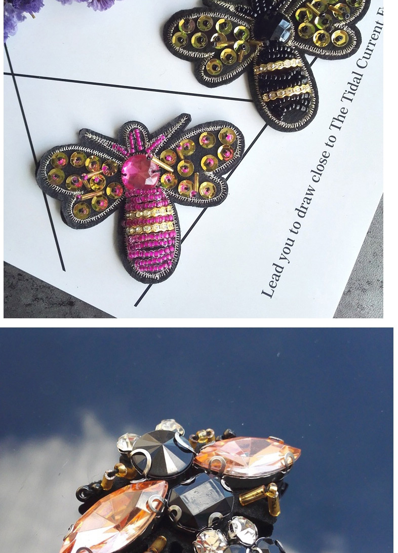 Fashion Embroidery Bee Embroidered Bee Beaded Cloth Sticker,Jewelry Findings & Components