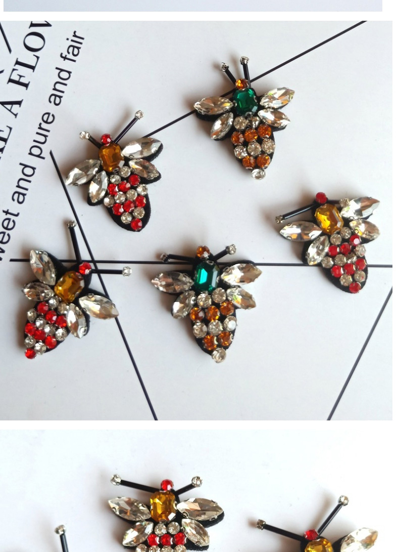 Fashion Embroidery Bee Embroidered Bee Beaded Cloth Sticker,Jewelry Findings & Components