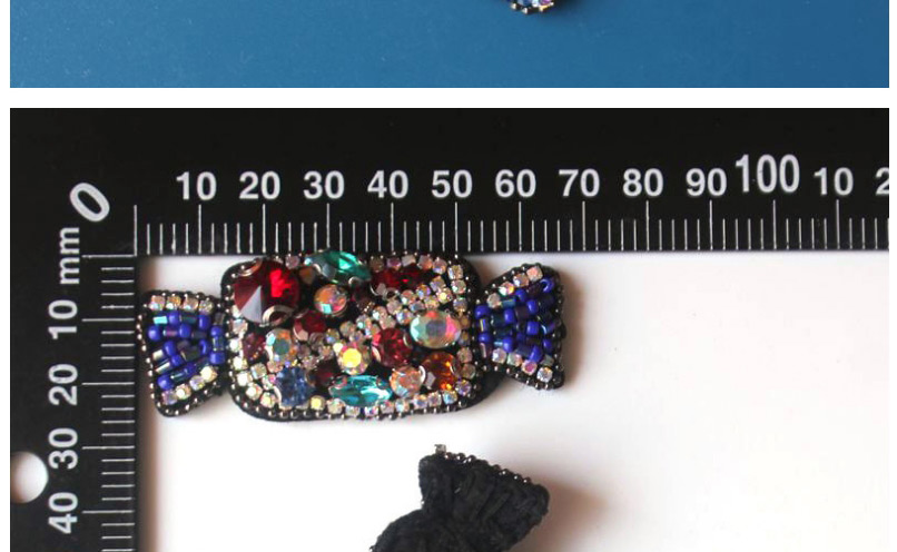 Fashion Candy 1 Candy Cloth Stickers Full Of Diamond Beads,Jewelry Findings & Components
