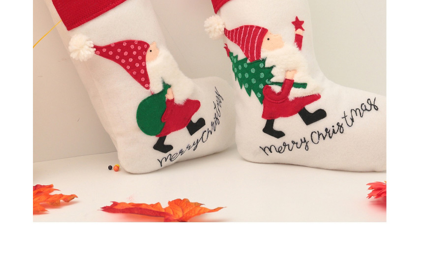 Fashion Christmas Tree Socks Christmas Embroidery Faceless Old Man Large Christmas Stocking,Fashion Socks