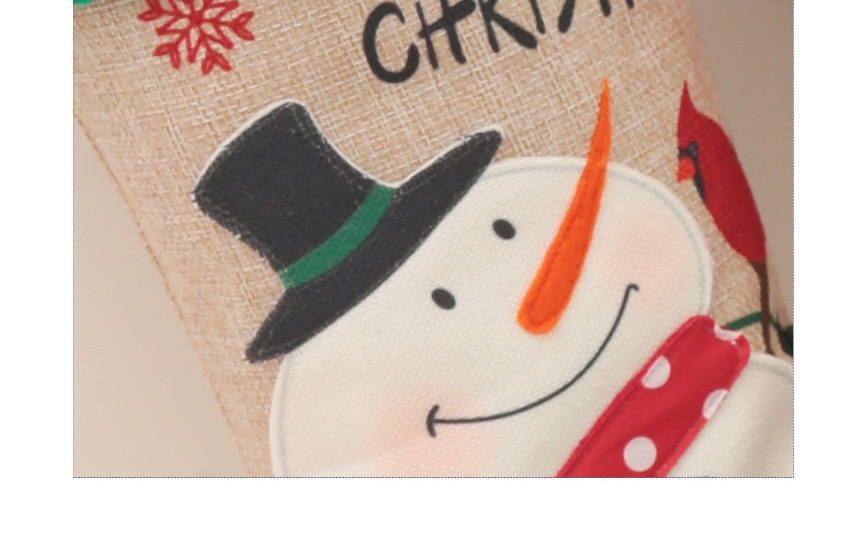 Fashion Christmas Stocking Snowman Christmas Embroidery Old Man Snowman Christmas Stocking,Fashion Socks