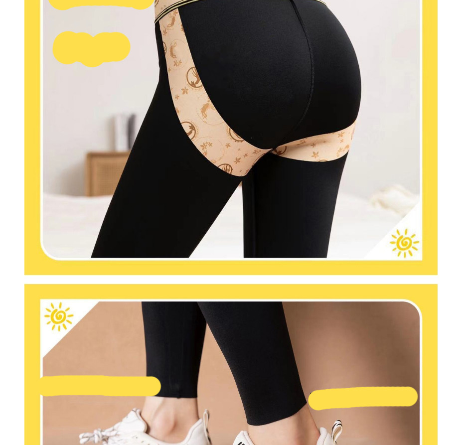 Fashion Ginseng Pants-black Stretch Belly Yoga Leggings,Pants