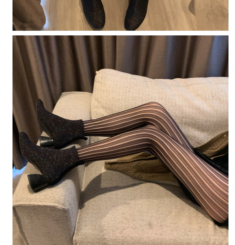 Fashion Hole-black Ripped Mesh Black Stockings,Fashion Stockings
