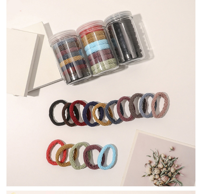 Fashion Wavy Dark Color Canned Seamless Micro-pleated Hair Tie,Hair Ring