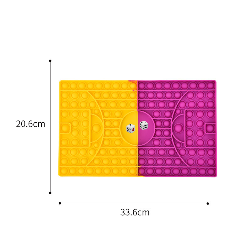 Fashion Basketball Tie-dye Basketball Court Chessboard Decompression Pressing Toy,Household goods
