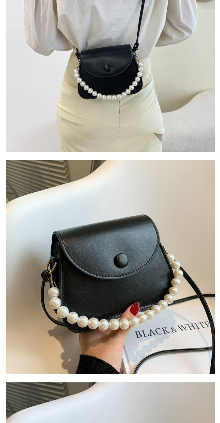 Fashion Black Pearl Portable Messenger Bag,Shoulder bags
