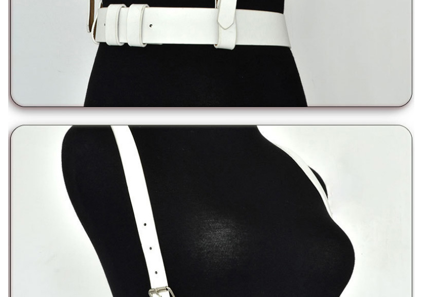 Fashion White Halter Belt,Thin belts