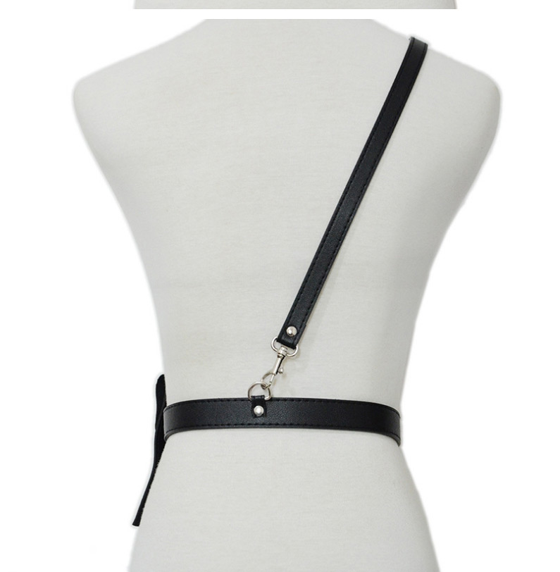 Fashion Black Thin Belt Diagonal Bag Belt,Thin belts