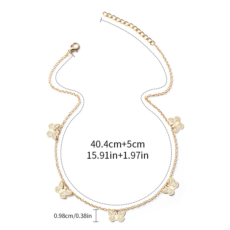 Fashion Gold Alloy Butterfly Necklace,Pendants
