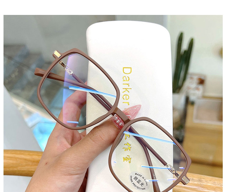 Fashion Frosted Coffee Matte Flat Glasses Frame,Fashion Glasses