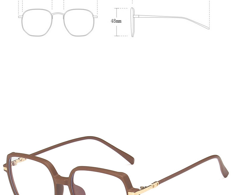 Fashion Transparent White Matte Flat Glasses Frame,Fashion Glasses