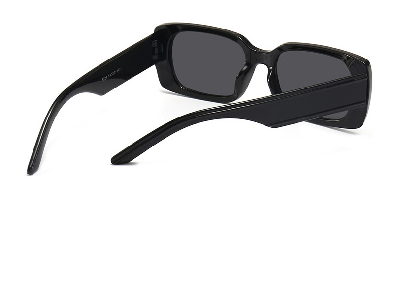 Fashion Real White Gray Flakes Square Wide-leg Sunglasses,Women Sunglasses