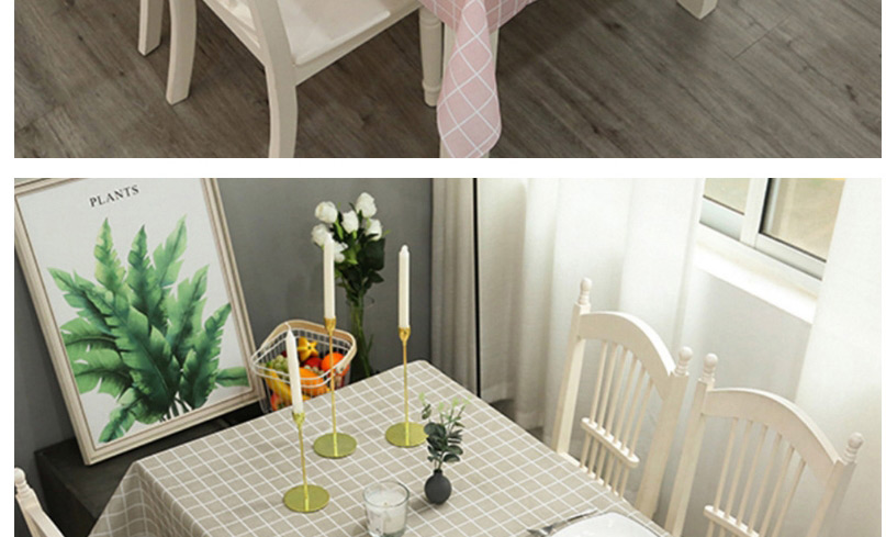 Fashion Gray Grid 137*152cm Pvc Plaid Disposable Tablecloth,Home Textiles