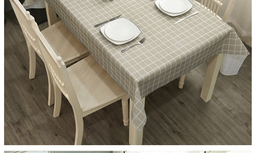 Fashion White Grid 137*137cm Pvc Plaid Disposable Tablecloth,Home Textiles