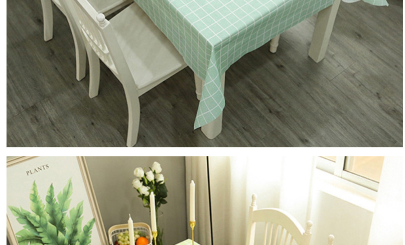 Fashion Blue Grid 137*180cm Pvc Plaid Disposable Tablecloth,Home Textiles