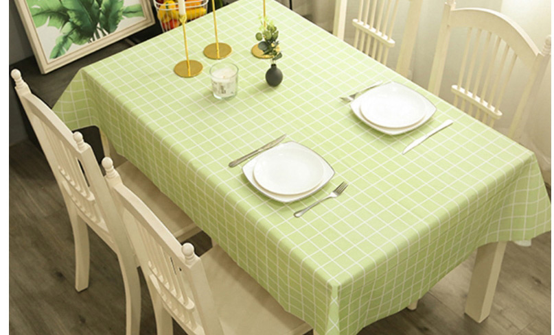 Fashion Blue Grid 137*180cm Pvc Plaid Disposable Tablecloth,Home Textiles