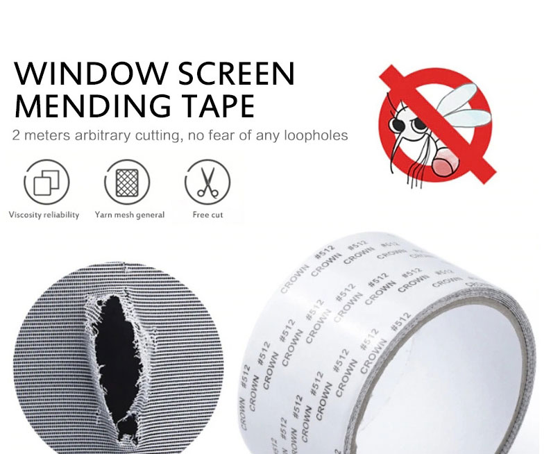 Fashion White Long Strip Screen Window Screen Door Repair Patch,Household goods