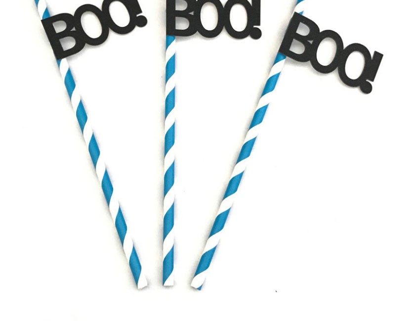 Fashion Bat Straws Pack Of 10 10 Halloween Straws/pack,Festival & Party Supplies