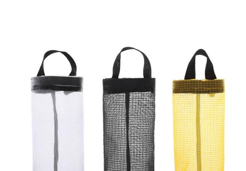 Fashion Grey Hanging Grid Storage Bag,Household goods