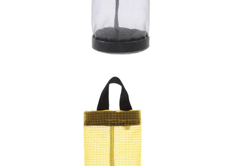 Fashion Yellow Hanging Grid Storage Bag,Household goods